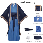 Jinshi Cosplay kostiumas Anime vaistininko dienora&scaron;tis Vyri&scaron;kas kimono chalato kostiumas su galvos apdangalu Kusuriya No Hitorigoto apranga Comic Con S gray