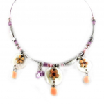 Les Tr&eacute;sors De Lily [E1701] - Collier Cr&eacute;ateur 'Ludivine' Rose ry&scaron;kiai rožinė