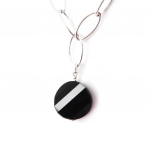 Altesse [I3166] - Collier Argent 'Calypso' noir