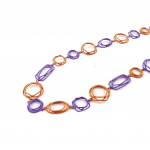 NOA [I9975] - Collier Cr&eacute;ateur 'Graphik' violet orange