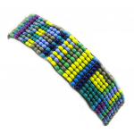 Les Tr&eacute;sors De Lily [L5784] - Bracelet ethnique 'Katmandou' vert bleu žalia