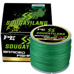Me&scaron;keriojimo valas 150 m pintas me&scaron;kerės valas Auk&scaron;tos kokybės X+4 stovai PE 12.3LB-55.8LB Lygus pintas vienagijai siūlas karpių žūklei 0.10MM žalia