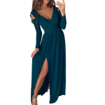 Maxi Suknelė Vienspalvis Didelis Moteri&scaron;kas Eleganti&scaron;kas Netaisyklingos Vidurio Juosmens Kelionėms 2XL žalia