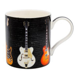 Les Tr&eacute;sors De Lily [A3837] - Mug c&eacute;ramique 'Guitare Electrique' noir multicolore - 95x80 mm įvairiaspalvis