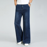 Džinsai Vyrams Vyri&scaron;ki džinsai platėjantys Micro Stretch Denim platėjančios kelnės Klasikiniai Ddesign džinsai 31 mėlyna