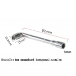 &bdquo;Ender 3 MK8 Socke Wrench&ldquo; rankinio įrankio &scaron;e&scaron;iakampė priežiūros veržlė
