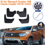 Purvasaugiai, skirti Renault Duster HM 2018-2022 Priedai Dacia Duster Purvasargiai Priekiniai galinių sparnų ratai black