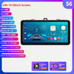 8G+128G Android Auto CarPlay automobilinis radijas, skirtas Toyota Corolla 2007-2011 Multimedijos grotuvas GPS navigacija 2din Stereo 1280*720 Ekranas Autoradio Carplay 4G S6 8Core 6G 64G