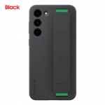 Originalus Samsung Galaxy S23 SM-S911B S23+ S23 Plus SM-S916B silikoninis rankenos dėklas, atsparus smūgiams dėklo dangtelis Nuimamas dirželis For Galaxy S23 juoda