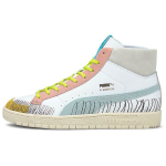 Michael Lau x Puma Ralph Sampson 70 Mid Scribble Unisex Sportbačiai Balti Mėlyni-&Scaron;viečiantys 375197-01 35.5