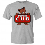 Piper Cub Lėktuvas Lėktuvas Logotipas Unisex Mar&scaron;kinėliai L