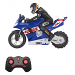 Nuotolinio valdymo kaskadininkų motociklas, savaime balansuojantis kaskadininkų motociklas 1/6 2.4G nuotolinio valdymo motociklas 1 battery mėlyna