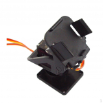 Pakreiptas PT plastikinis mini dėklas, surinktas su servo / roboto paketui A