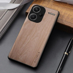 Madingas dėklas, skirtas Xiaomi Redmi Note 13 Pro Plus fundamenta medinio ra&scaron;to pu odinis dangtelis redmi note 13 pro dėklui coque note 13 pro plus juoda