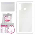 apgo Protective Skin Sticker for the back compatible with Tecno Spark 4 Air, Wrap Film, Foil, Vinyl - Pattern Matte Transparent