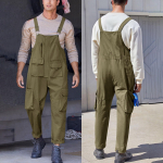 Vyri&scaron;ki kombinezonai su antkrūtiniais, skirti vyri&scaron;kam darbui Dungarees Unisex Workwear Romper Oversized Jumpsuit