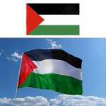 Didelės Palestinos vėliavos poliesterio 150x90cm Gazos Palestinos festivalio dekoras