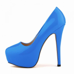 Moteri&scaron;ki auk&scaron;takulniai siurblys 14 cm apvalios pir&scaron;tinės stiletės Talon Femme Seksualūs moteri&scaron;ki raudoni vestuviniai batai Juodi platforminiai auk&scaron;takulniai dideli 44 dydis 44 mėlyna