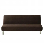 1 vnt. sofos-lovos užvalkalas be porankių, tamprus, sulankstomas, futono užvalkalas, atsparus dulkėms, elastingas, nuimamas, &bdquo;Fundas&ldquo; sofa L (190-210cm) ruda