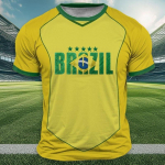 Brazilijos vėliavos spaudos mar&scaron;kinėliai vyrams Lauko sportui trumpomis rankovėmis mar&scaron;kinėliai Laisvalaikiai apvaliu kaklu Laisvi vir&scaron;ūnės Vasaros tendencijos vyri&scaron;ki drabužiai S