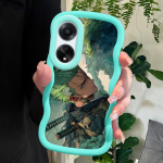 Dažytas ra&scaron;tas Big Wave Edge Mink&scaron;ta silikoninė medžiaga Macaron telefono dėklas, atsparus smūgiams, apsauginis guminis dėklas, skirtas OPPO Reno Realme OPPO A20 mėlyna