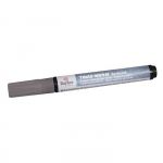 Marqueur couvrant pour textile, argent, pointe ronde 2-4mm, avec valve