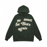 Kanye stiliaus 'Ye Must Be Born Again' aksominis gobtuvas su putplasčio raidėmis M žalia