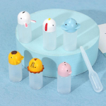 6 vnt Ne&scaron;iojami mini kečupo padažo buteliuko prieskonių padažo buteliuko virtuvės įrankiai