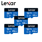Lexar 128GB 663X micro SD TF KORTELĖ 10 klasės A1 Atminties kortelė Iki 100MB/s Skaitymo 256GB 32GB 64GB 512G SDXC SDHC V10 U1 V20 A2 Originali Flash Micro SD Kortelė 32GB