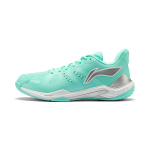 Li Ning Guminiai Patogūs Madingi Laisvalaikio Universalūs Neslystantys Atsparūs Dilimui Žemi Badmintoniniai Bateliai Unisex Kedai Fluorescentiniai-Ledo Mėlyni AYZU017-6 44⅓