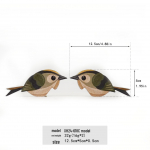 Wooden Bird Stickers & Fridge Magnets - Creative Indoor & Children's Room Decor.