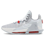 Nike LeBron Witness 6 EP Pure Platinum Vyri&scaron;ki sportbačiai Pilki University-Red Balti DC8994-003 43