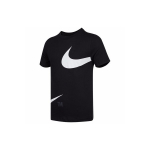 Nike Sportswear Dvigubo Swoosh Logotipo Apvalios Kaklo Mar&scaron;kinėliai Vyri&scaron;ki Vir&scaron;utiniai Drabužiai Juodi DD3350-010 M
