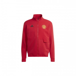 Adidas Manchester United varžybų striukė su logotipu ir stovinčia apykakle Vyri&scaron;ka striukė Raudona IA8564 M