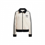 Adidas Originals Premium Beckenbauer Luxe Megzta sportinė striukė Moteri&scaron;ki vir&scaron;utiniai drabužiai Wonder-White IY2910 XS
