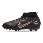 Nike Mercurial Superfly 8 Academy apvalių noselių su rai&scaron;teliais, neslystantys, patvarūs, auk&scaron;ti futbolo bateliai vaikams, juodi, DJ2859-007 32