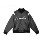 Jordan MVP FW24 Retro Amerikieti&scaron;ka Mada Universali Patogi Laisva Sportinė Kolegijos Stiliaus Striukė Vyri&scaron;ka Striukė Juoda HF9298045 M