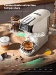 6 viename kapsulinis kavos aparatas kar&scaron;tas/&scaron;altas daugkartinis espreso kavinukas kapučino kavos virimo aparatas Dolce Gusto Nespresso malta kava H1B geltona