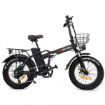 Elektrinis dviratis sulankstomas Drvetion 20 750W variklis Miesto Ebike Didžiausias greitis 45Km/h Maksimalus nuotolis 80Km Apkrova 150Kg AT20 15AH About 60Km Hydraulic Brakes juoda