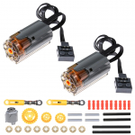 35 dalių 8883 Power Functions patobulinti juodi M varikliai, suderinami su Lego Technic detalėmis, i&scaron; anksto surinkti konstruktoriai, automobiliniai žaislai, MOC kaladėlės,