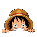 obenao Monkey-D-Luffy Žiūrėtojas Automobilio Lipdukas Pasidaryk pats Animacinis Motociklo Ne&scaron;iojamojo Kompiuterio Lipdukas Riedlentė Dviračio Buferio Langų Lipdukas 2 vnt. pakuotė