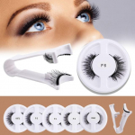 Lashie - Magnetinės blakstienos, kelių porų rinkinys su pincetu FC-A01 - Set of 5 Pairs - With Tweezers