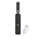 Sulankstomas skėtis su ventiliatoriumi, 3 greičiai, reguliuojamas, įkraunamas per USB, apsauga nuo UV spindulių, ne&scaron;iojamas, vandeniui atsparus, atsparus vėjui, vasarinis lauko skėtis nuo saulės ir lietaus