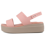 Crocs Brooklyn Platforminis &scaron;lepetės Moteri&scaron;kos basutės &Scaron;viesiai raudonos 206453-6RT 38-39
