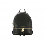Michael Kors Rhea Zip vientos spalvos odinis kuprinė Moteri&scaron;ka kuprinė Juoda 30S5GEZB1LBLACK Basic Set (Bag+Dust Bag)