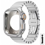 Dėklas+Dirželis Apple Watch juostai 10 42 46mm Ultra 2 49mm 9 8 7 6 SE 5 Plieno Metalinis Apsauginis Korpusas Atnaujinimas Iwatch 45mm 44mm series 10 46mm