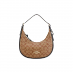 Coach Bailey Hobo Petinė Rankinė, Signature Drobė Juodo Odos Apdaila Auksinė Furnitūra Moteri&scaron;ka Rankinė, Atsitiktinė Kasdienė Kelionė Darbas C1322-IMCBI Basic Set (Bag+Dust Bag)