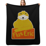 Flat Eric Pledas Visų sezonų Lengvas mink&scaron;tas pledas lovai 102x76cm(40x30in) black