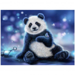 Pilnas 5D &bdquo;pasidaryk pats&ldquo; deimantinis pie&scaron;imas Graži panda deimantinė siuvinėjimas &bdquo;Anime&ldquo; kryžminio dygsnio rinkiniai namų dekoras, rankų darbo dovana 20x30cm