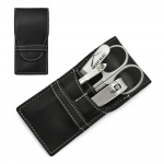 Hans Kniebes' Sonnenschein 4-piece Gents' Manicure Set in Leather Case, Made in Germany